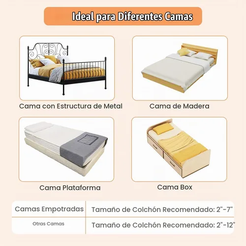 Vista 8 de BABY JOY - Barandillas de cama para niños pequeños, extralargas, protector de cama de seguridad abatible para cuna convertible, barandilla plegable