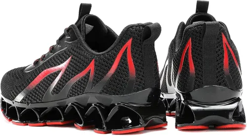 Vista 5 de Zapatos deportivos para correr con hoja para hombre, tenis para caminar, casuales, cómodos, a la moda, antideslizantes, para el trabajo, deportes