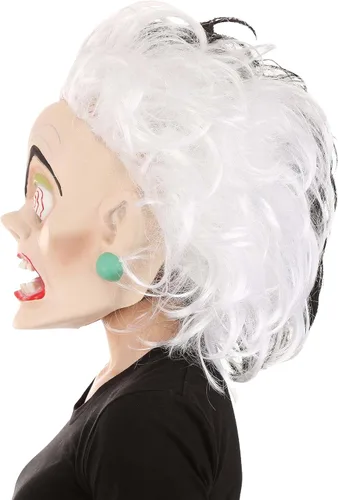 Vista 4 de Disney 101 Dálmatas Cruella De Vil - Máscara de látex para adultos y adolescentes