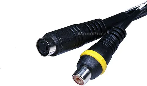 Vista 3 de Monoprice 102509 Cable adaptador VGA a S-Video/RCA (compuesto), color negro