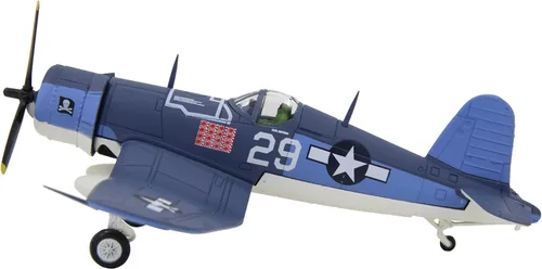 Vista 2 de TANG DYNASTY 1:72 F4U Corsair Metal Fighter modelo de avión de ataque, Marina de los Estados Unidos, modelo de avión militar, avión fundido a