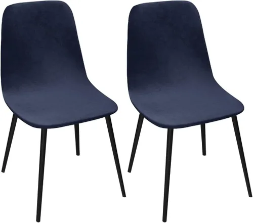 Vista 10 de Paquete de 2 fundas de terciopelo para sillas de comedor, lavables, extraíbles, de mediados de siglo, modernas, curvas, sin brazos, para decoración