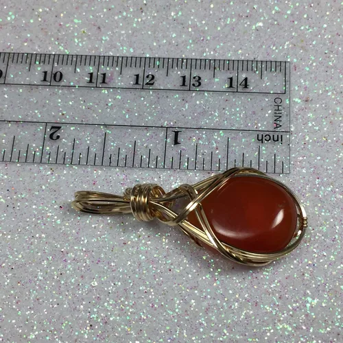 Vista 24 de Colgante de cristal de cuarzo rosa de 14 quilates, calidad AAA relleno de oro, varita de corazón, reiki Energy Romance, con elegante caja de regalo