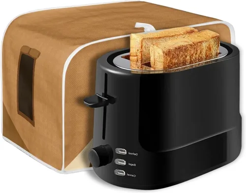 Vista 7 de DISNIMO Cubierta para tostadora de 2 rebanadas, tostadora de pan, cubierta a prueba de polvo, cubierta lavable para electrodomésticos pequeños