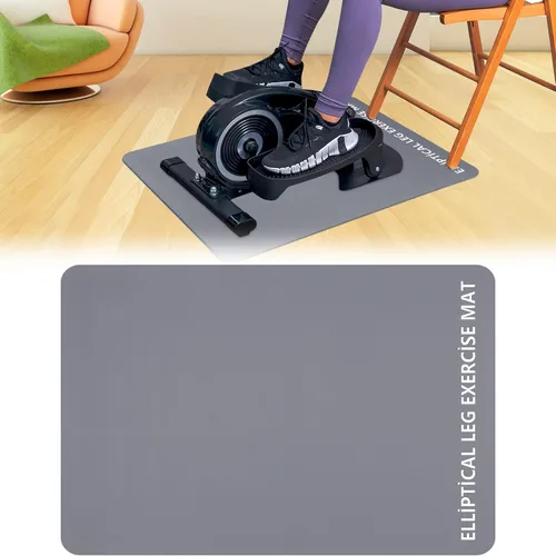 Vista 10 de TOBWOLF Non-Slip Workout Mat for Ellipse Leg Exerciser, Ellipse Machine Mat, Exercise Mat for Under Desk Ellipticals, Suitable for Electric Seated