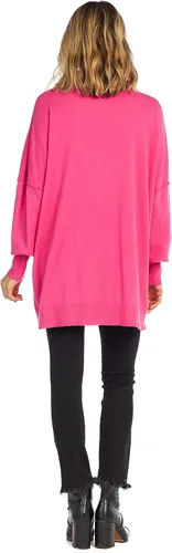 Vista 7 de Mud Pie Rivers - Suéter de gran tamaño con cuello alto falso para mujer