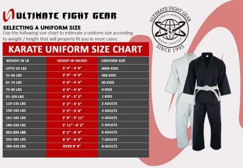 Vista 6 de Ultimate - Uniforme de karate de peso medio para niños y adultos, unisex, juego completo con cinturón blanco gratis
