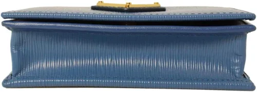 Vista 4 de Prada Vitello 1MC122 - Funda para tarjetas con logotipo distintivo «Move», Baltico (azul marino), Azul