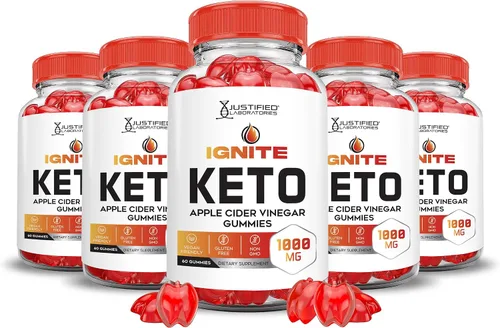 Vista 8 de Justified Laboratories Ignite Keto ACV Gummies Advanced 1000 mg Ignite Keto Gummies Formula Vinagre de sidra de manzana formulado con jugo