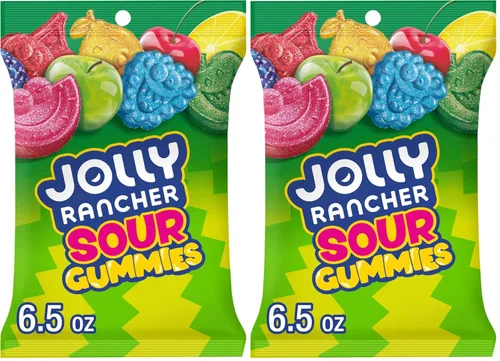 Vista 6 de JOLLY RANCHER Sour Gummies - Caja de dulces con sabor a fruta surtida, 3.5 onzas