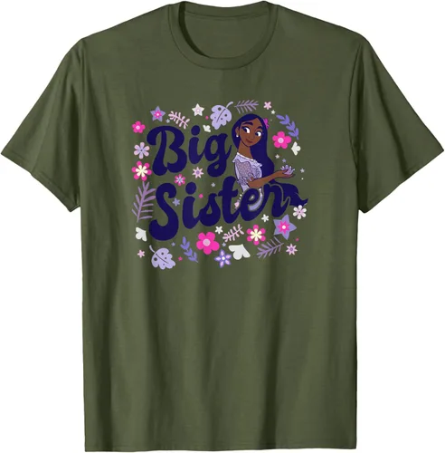 Vista 47 de Disney Encanto Isabela Madrigal Big Sister - Camiseta floral, gris, S Asfalto