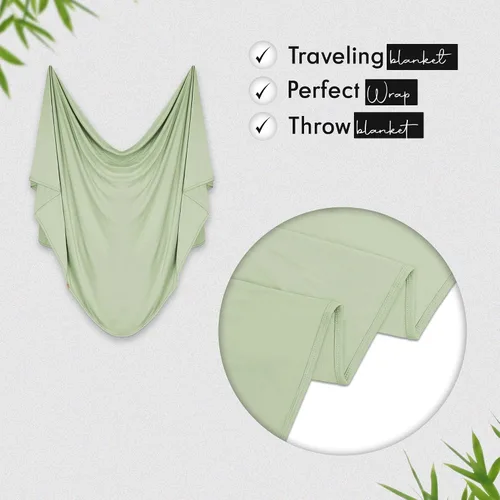Vista 12 de K E L O R Luxury Cooling Travel Blanket - Stretchy, Lightweight Soft & Breathable Shawl Wraps for Women