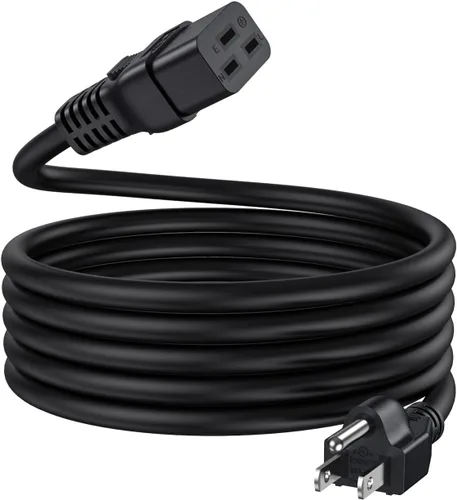 Vista 9 de CableCreation Cable de alimentación resistente de 6 pies 14 AWG NEMA 5-15P