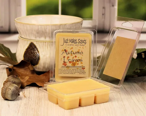 Vista 3 de Just Makes Scents Paquete de 2 – Cera de soja perfumada con hojas de otoño