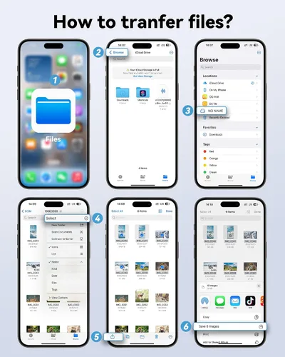 Vista 5 de Lector de tarjetas SD USB C para iPhone 15/teléfono Android/iPad/Mac/computadora portátil, lector de tarjetas micro SD de tres ranuras para tarjetas