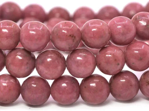 Vista 2 de Justinstones Gem - Pulsera elástica de cuentas redondas de 8 mm de gemas semipreciosas, unisex, de 7 pulgadas AA Thulite