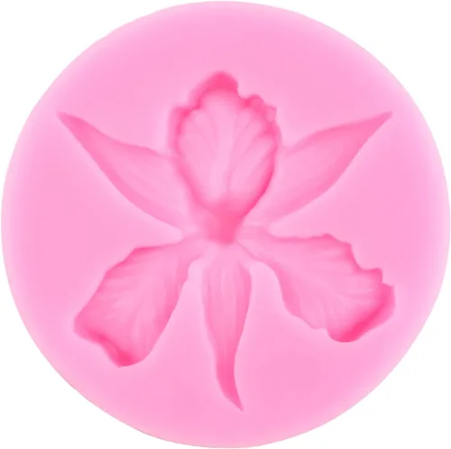 Vista 5 de ZiXiang Molde de silicona de flores de orquídea, molde de fondant de plumeria, moldes de hibisco, moldes de chocolate para decoración de pasteles