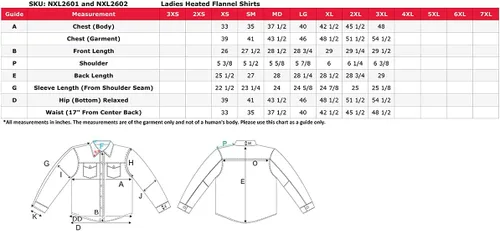 Vista 3 de Nexgen Heat NXL2601SET 'Bonnie' - Camisa de manga de franela calefactada negra y gris para actividades al aire libre con batería