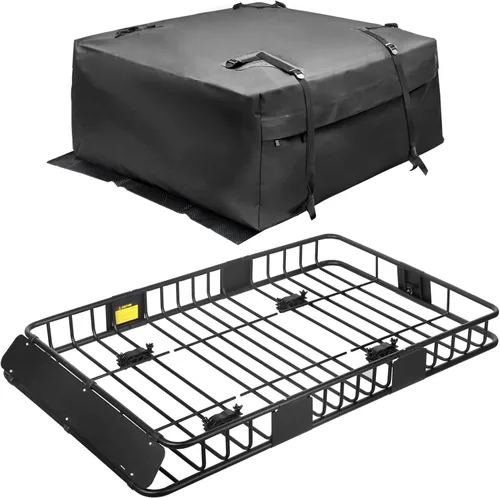 Vista 8 de Leader Accessories - Juego de portaequipajes de techo LA 150 lbs Capacity, Alloy Steel with Rust-Resistant , Easy Assembly, Extra Storage for