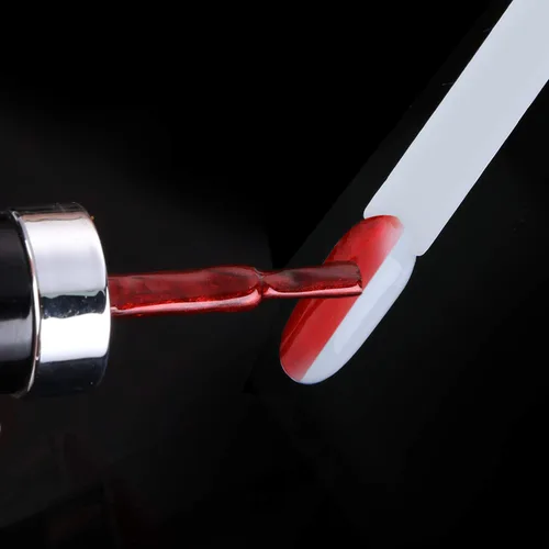 Vista 4 de 200 piezas de uñas postizas, muestra de uñas naturales con soporte de anillo dividido de metal