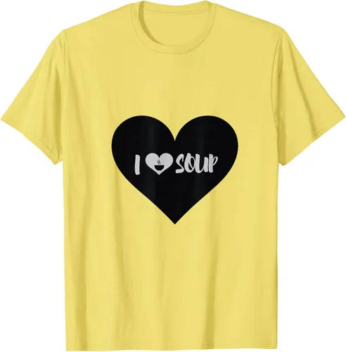Vista 65 de I Love Soup - Camiseta de regalo con forma de corazón, Blanco, S Asfalto