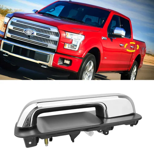 Vista 10 de Moonlinks Compatible con manija de puerta exterior del lado del conductor F150 2015-2020, reemplazo de manija de puerta F150 lado trasero izquierdo