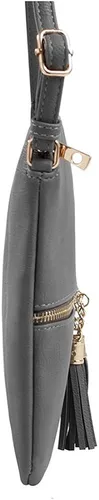 Vista 4 de SG SUGU - Bolso ligero y mediano con borla y bolsillo con cremallera