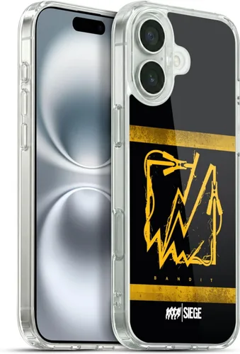 Vista 45 de Head Case Designs Funda de gel con licencia oficial de Tom Clancy's Rainbow Six Siege Bandit Icons [protección de grado militar] compatible