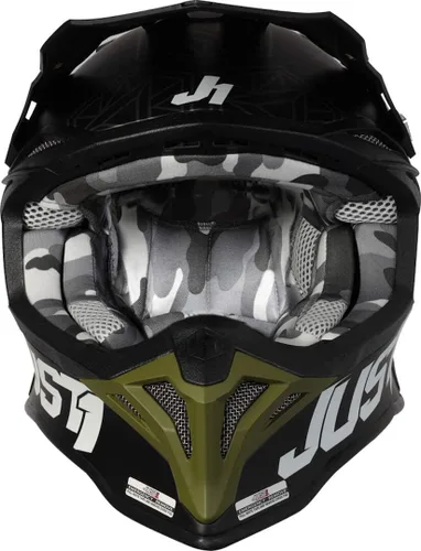 Vista 4 de Just1 Racing J39 - Casco de motocicleta MX Off-Road Motocross con carcasa externa de resina termoplástica