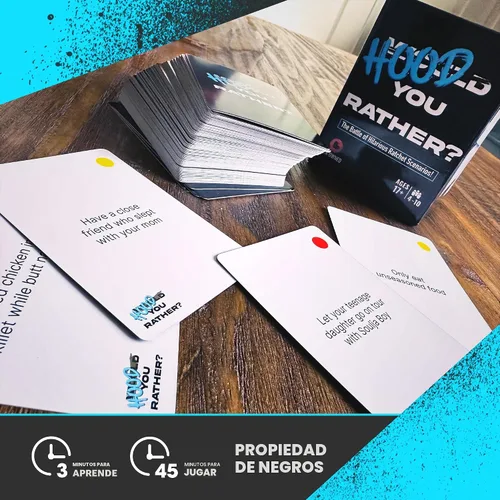 Vista 3 de Doin' The Most - Hood You Rather: Urban Black Culture Party. Juegos para adultos con un giro urbano inolvidable en el divertido juego de cartas