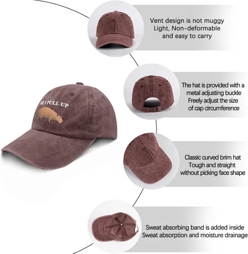 Vista 6 de devor Caps Ok I Pull Up Baseball Cap for Men Funny Hats Adjustable