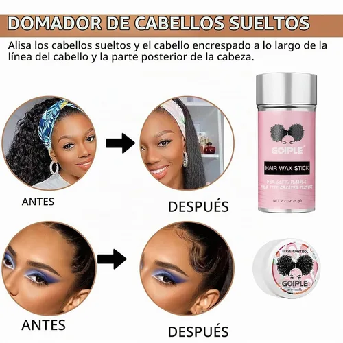 Vista 8 de Kit completo de pegamento de encaje con mousse de tinte de encaje, pegamento de peluca en aerosol de fusión de encaje para pelucas y postizos