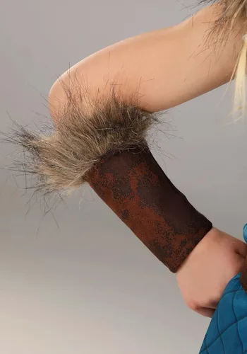 Vista 7 de Disfraz vikingo de Valhalla para niñas, para Halloween o fiesta de disfraces renacentista
