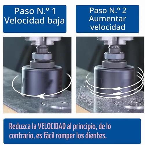 Vista 4 de Sierra perforadora de 4" HSS bimetálica para madera, paneles de yeso, plástico, aluminio, acero suave, hierro, metal, acero inoxidable, sierra