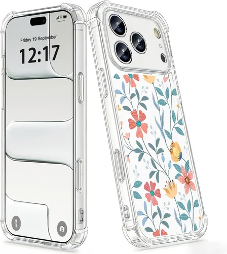 Vista 22 de OOZ Funda de cristal para iPhone 11 Pro (2019) de 5.8 pulgadas, bonita funda protectora transparente, seductor patrón de mariposa morada, suave a