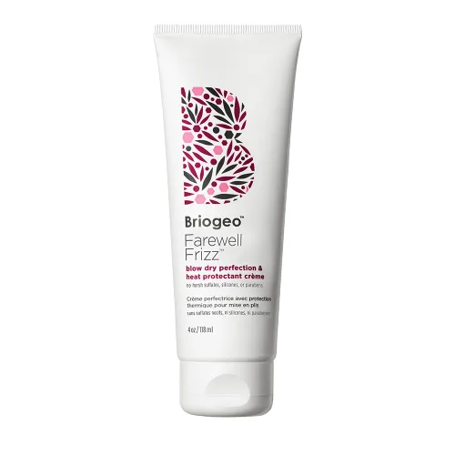 Vista 11 de Briogeo Farewell Frizz Blow Dry Perfection & Heat Protectant Crème, Crema para cabello anti frizz con aceite de argán para peinar, libre