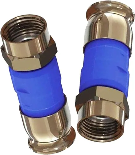 Vista 22 de 2 Piezas RG11 Belden PPC EX11N716PLUS Conector de Compresión de Cable Coaxial de Níquel y Anticorrosión RG-11 Accesorio Coaxial