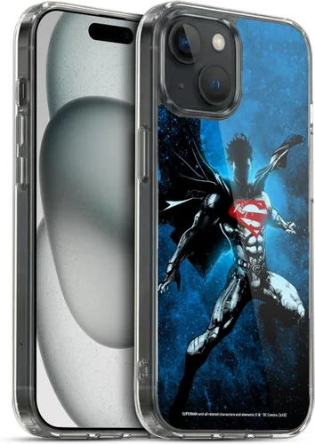 Vista 61 de Head Case Designs Officially Licensed Superman DC Comics Collage 80th Anniversary Gel Case [Military Grade Protection] Compatible with Apple iPhone
