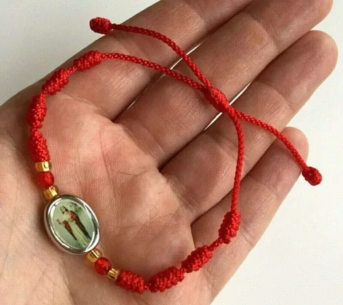 Vista 2 de PULSERA ROJO DE Santa BARBARA PARA PROTECCIÓN PULSERA ROJO DE Santa BARBARA PARA PROTECCIÓN 75 in Adjustable hilo de nailon