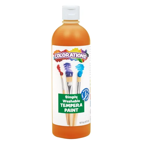 Vista 10 de Colorations WSTAP Pintura de témpera lavable, 16 onzas líquidas, verde manzana, no tóxica, vibrante, atrevida, pintura para niños, manualidades