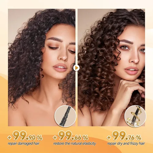 Vista 3 de IIIMEIDU Mascarilla capilar para cabello dañado, tratamiento de queratina para cabello seco dañado, acondicionador de reparación profunda, aceite