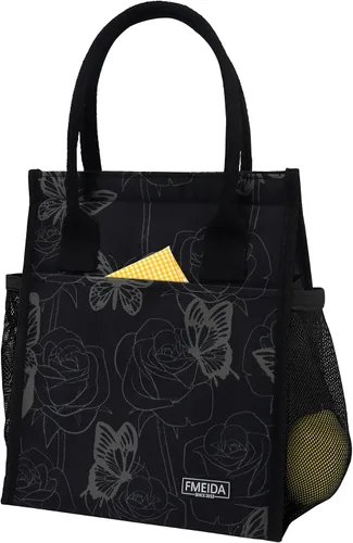 Vista 27 de Bolsa de Almuerzo Aislada para Mujeres, Bolsas de Almuerzo Pequeñas de 6.75L con Múltiples Bolsillos, Bolsa Térmica Reutilizable para Trabajo
