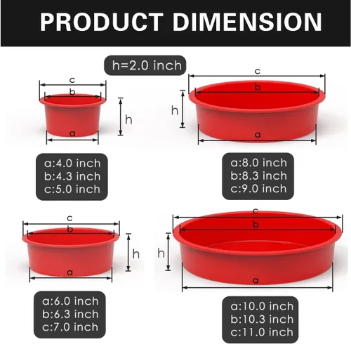 Vista 6 de 2 moldes de silicona para pan + 4 moldes de silicona para tartas