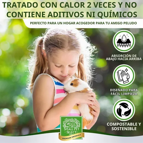 Vista 2 de Small Pet Select - Ropa de cama y arena para mazorcas de maíz, 100% natural, 6 libras