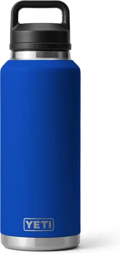 Vista 8 de YETI Rambler Botella de 46 oz, a prueba de fugas, aislada al vacío, de acero inoxidable con tapa Chug, Seafoam Verde mar