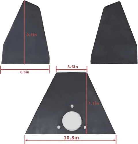Vista 4 de Acoplador de Remolque Adaptador de Canal Vertical Compatible con Remolque de Bastidor en A de 50 Grados Componentes de 14000 LBS Solamente Base