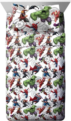 Vista 21 de Jay Franco - Juego de sábanas para niños con sábana bajera, sábana encimera y funda para almohada - Ropa de cama ultra suave con funda para almohada