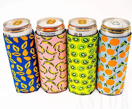 Vista 4 de Fundas delgadas para enfriar latas Fundas delgadas de neopreno aisladas para latas Enfriador de latas delgadas para seltzer duro Enfriadores