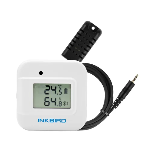 Vista 8 de Inkbird Termómetro inteligente Monitor de temperatura y humedad higrómetro para interiores, aplicación gratuita para iOS y Android, versión IBS-TH2