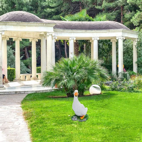 Vista 9 de Vaguelly Adorno simulado de jardín de hadas, decoración artificial, estatuas de animales, manualidades para niños, estatuas al aire libre, estatuas